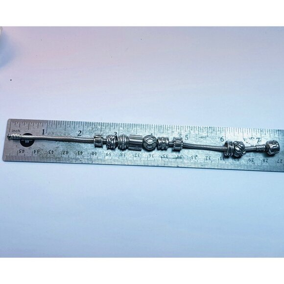 Estate Pandora Sterling Silver 925 Charm Bracelet 7.5” ALE Marked 41.6g - Picture 5 of 8